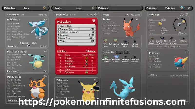 Pokedex image with written text on it in fusion game.