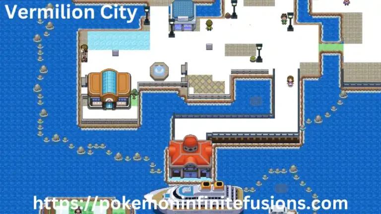 The vermilion city of pokemon infinite fusion is shown in the image.