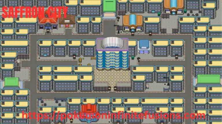 The saffron city of pokemon infinite fusion is shown in the image.