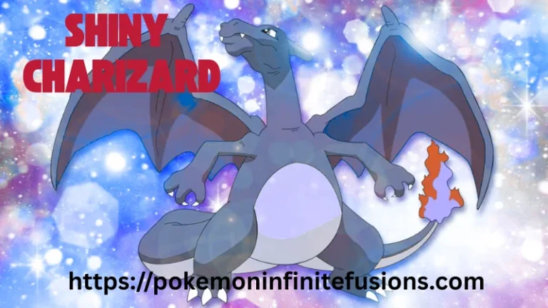 The shiny charizard is shown in the image.